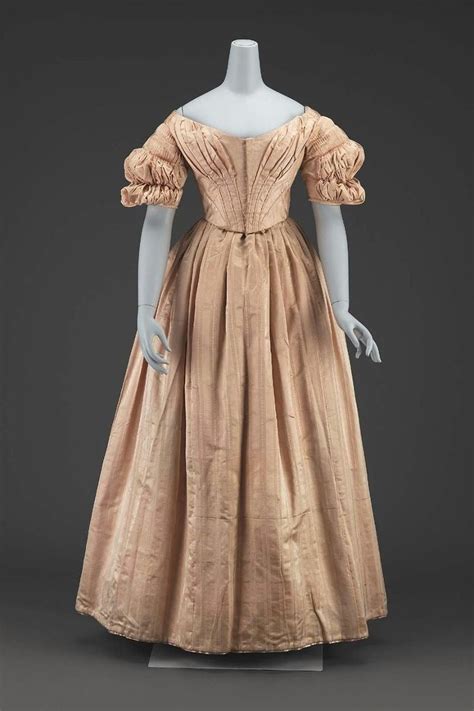 1840 American Massachusetts Dress At The Museum Of Fine Arts Boston Victorian Fashion