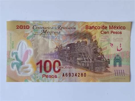 Billete De Pesos Centenario De La Revoluci N Mexicana En Venta En