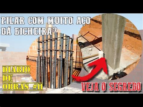 Veja como ficou a CONCRETAGEM do PILAR para a Viga de 10m Diário de