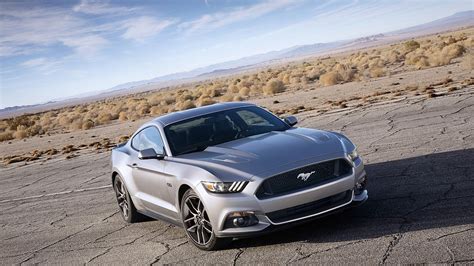 Silver Ford Mustang Coupe 2015 Ford Ford Mustang Gt Hd Wallpaper