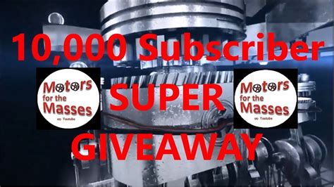 10000 Subscriber Super Giveaway Announcement Youtube