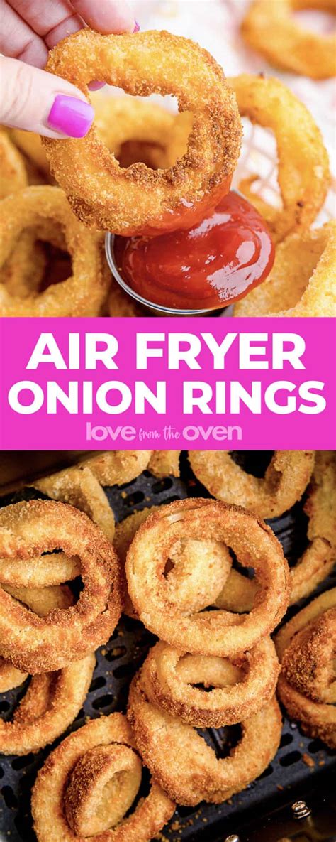 Frozen Onion Rings In The Air Fryer Love From The Oven