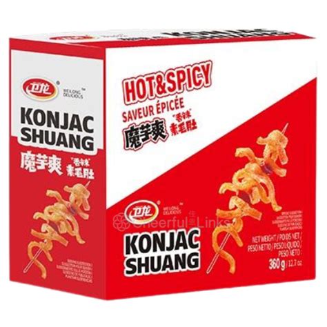 WeiLong Konjac Strips Hot Spicy g 衛龍魔芋爽 香辣 Cheerful Links