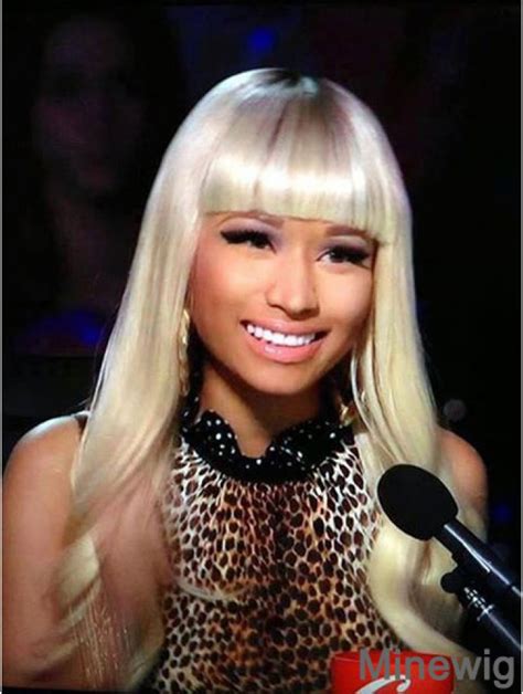 Inch Blonde Wavy With Bangs Long Incredible Nicki Minaj Wigs