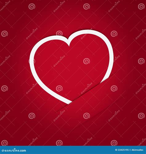 Heart Of Paper Postcard Stock Illustration Illustration Of Modern