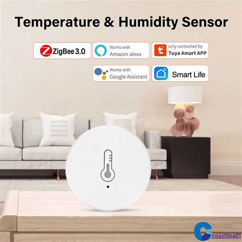 Sensor Inteligente De Temperatura E Umidade Tuya Zigbee Suporte Smart