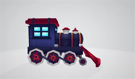 Low Poly Train 3dmodeling