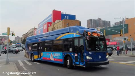 A 40 Foot A 60 Foot New Flyer Xcelsior CNG Bus Entering The 145th