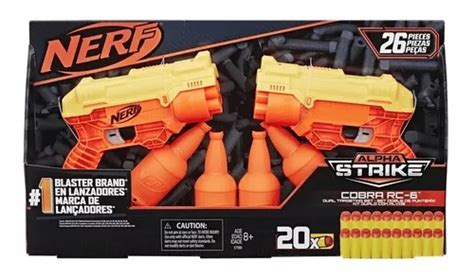 Lançador De Dardos Nerf Alpha Strike Alvo Duplo Rc 6 Hasbro Frete Grátis