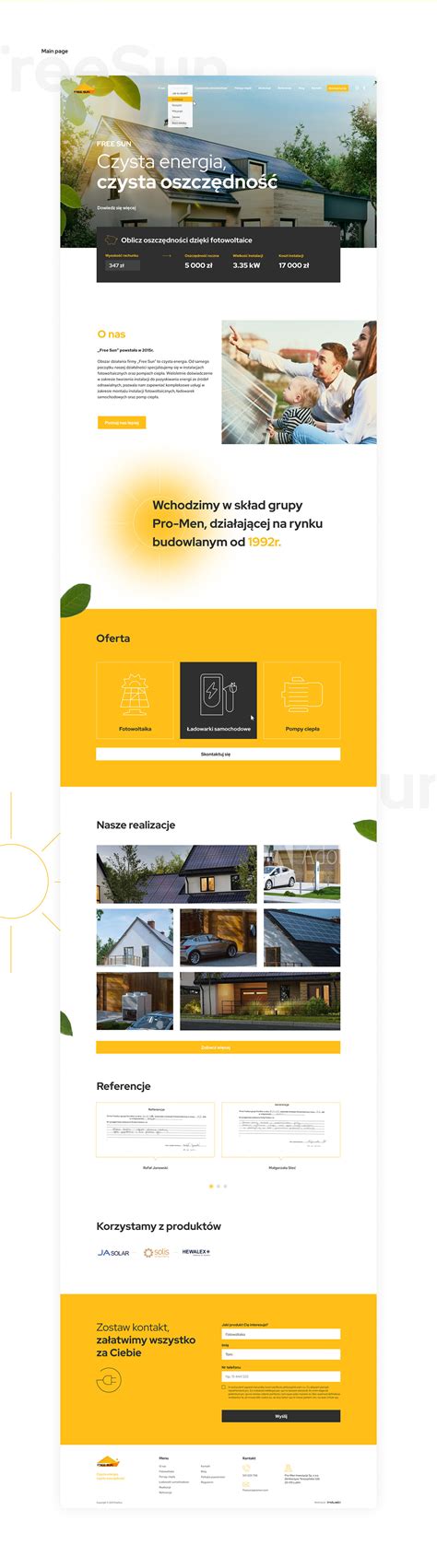 FreeSun - Web deisgn :: Behance