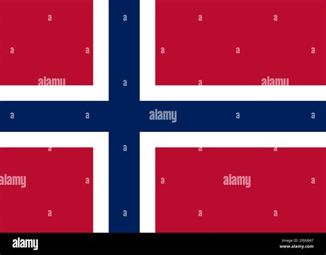 Norway National Flag Norwegian National Official Flag Vector Illustration Stock Vector Image