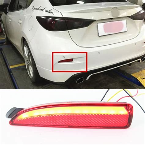 Car Flashing For Mazda 6 Atenza 2013 2014 2015 2016 LED DRL Rear Bumper