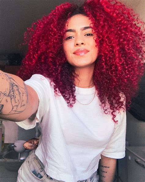Cabelo Cacheado Vermelho
