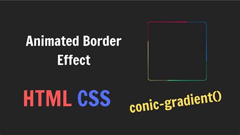 Cách Làm Hiệu ứng Border đẹp Mắt Bằng Html Và Css