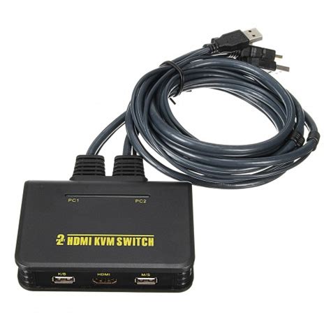 Dual-Port USB 2.0 HDMI KVM Switch Monitor Keyboard Mouse Switcher With Cable – Alexnld.com