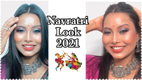 Long Lasting And Sweatproof Navratri Makeup Look 2021 Glowy Makeup