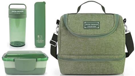 Bolsa Térmica Marmita Copo Porta Talher Kit 4 Peças Joy Jacki Design