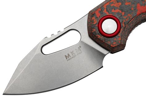 MKM Isonzo FX03 3CL Clip Point Stonewashed Lava Flow Carbon Fibre