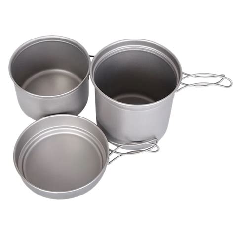 Durable Nonstick Cookware Sets Camping Cookware Hot Soup Pot Titanium Cooker Pot Sets Buy