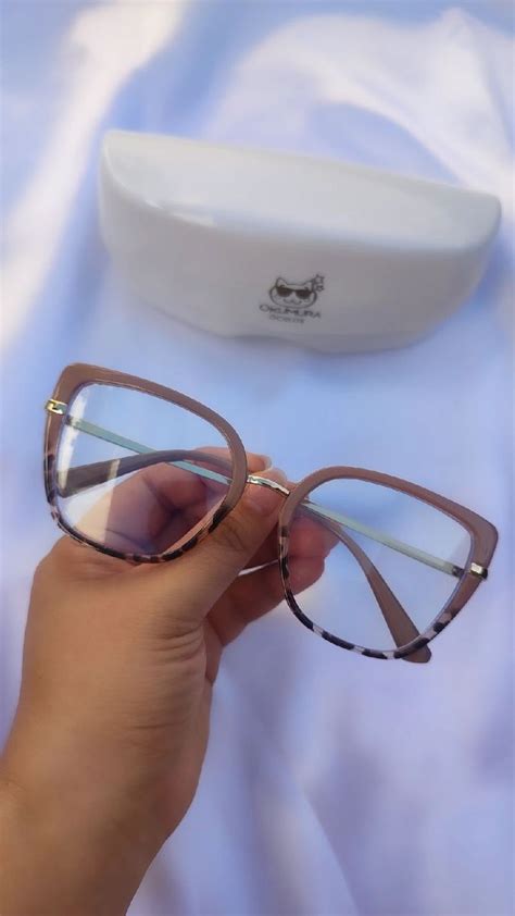 Armação de Óculos Grau Modelo Lívia Nude Tartaruga Óculos Feminino Okumuraoculos Nunca