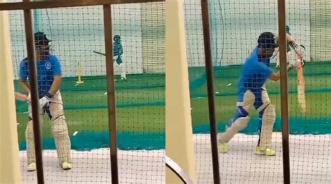 WATCH: MS Dhoni takes to the nets in his hometown Ranchi - The Bridge