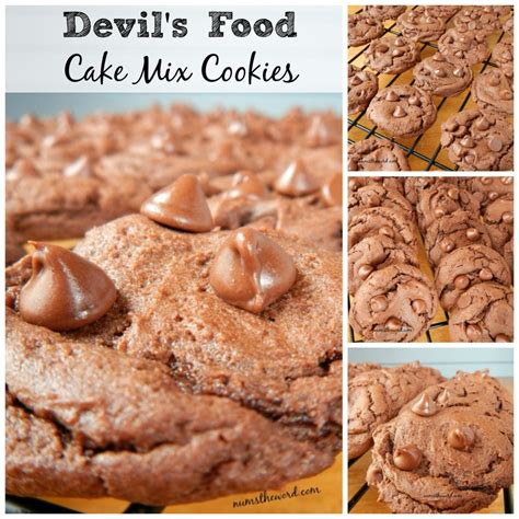 Devil's Food Cake Mix Cookies - Num's the Word