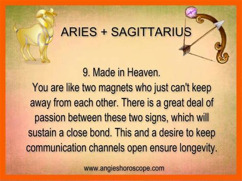 Aries Plus Sagittarius Compatibility Zodiac Signs In English