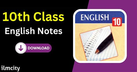 10th Class English Notes Pdf Punjab Board Solution Key Books Ilm City