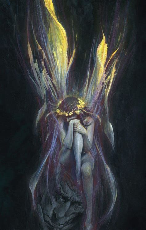 Brian Froud Aura Faery Art Encaustic Painting Ethereal Art Chalk