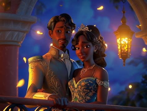 Free Photo 3d Cartoon Princess And Prince