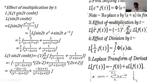 Effect Of Multiplication By T In Laplace Transform Laplacetransform Csgt Youtube