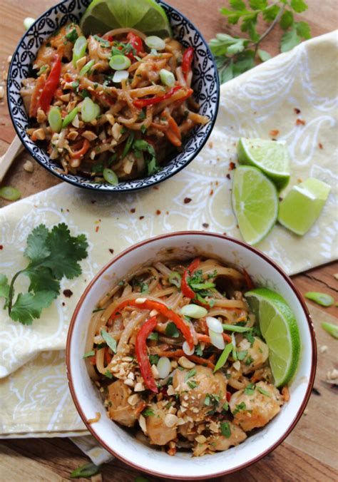 Spicy Chicken Pad Thai Easy 30 Minute Recipe A Gouda Life