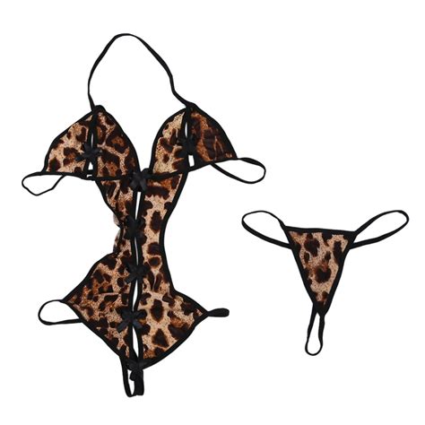 Color Leopard Babydolls Lingerie Set Women Sexy Lady In Lingerie Sets