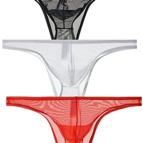 Slips pour Hommes Slips érotiques Transparents Slips Taille Basse Slips