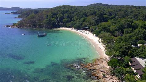 Aerial Drone View At The Tropical Island Koh Samet Thailand Stock