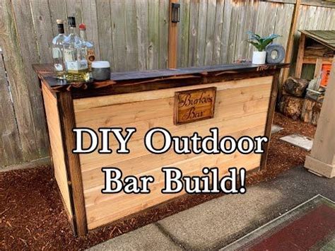 DIY Outdoor Bar build! | Diy outdoor bar, Outdoor bar, Diy outdoor