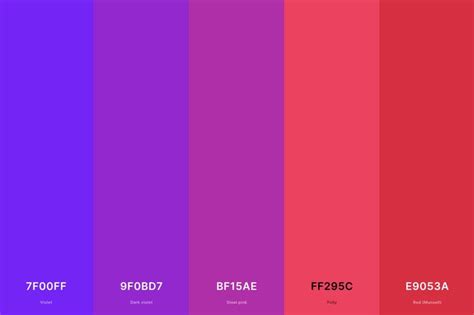 25 Best Violet Color Palettes With Names And Hex Codes En 2024