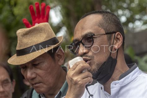 Unjiuk Rasa Koalisi Masyarakat Sipil Anti Korupsi Antara Foto