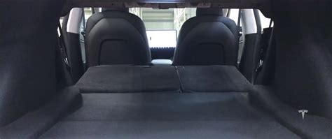 Tesla Model 3 trunk with rear seats folded flat. : r/teslamotors