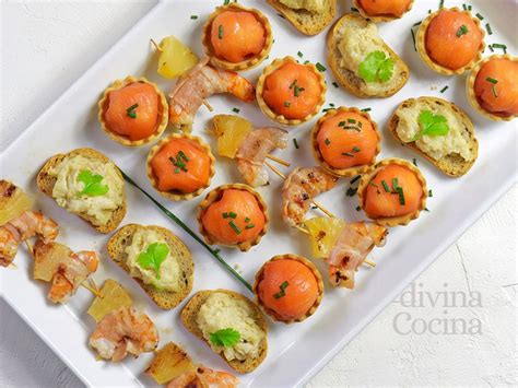 3 aperitivos fáciles para fiestas Recetas de DIVINA COCINA