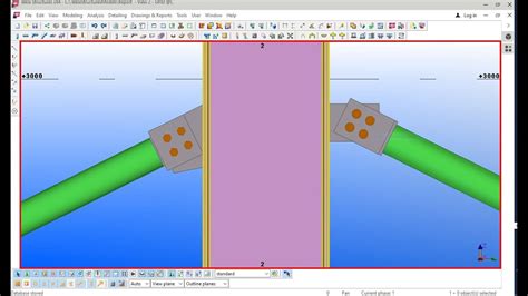 How To Create Pipe Bracing Connection In Tekla Structure Bangla Youtube