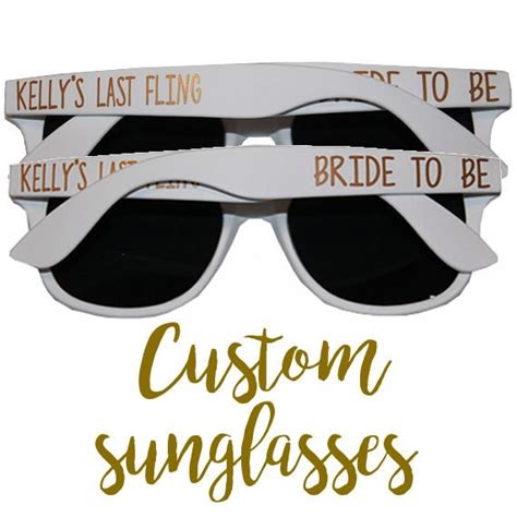 Custom Party Sunglasses Bachelorette Bach Party By Clutchtime