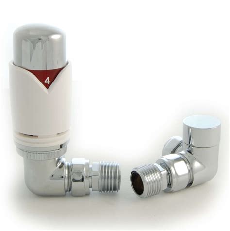 Modern Corner White Thermostatic Valves Hot Interiors Ltd