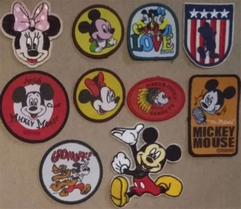 Disney Mickey Mouse With Minnie Mouse Sew And Iron On Patch Pcs