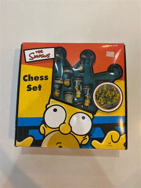 Simpsons Chess Set Hobbies And Toys Toys And Games On Carousell