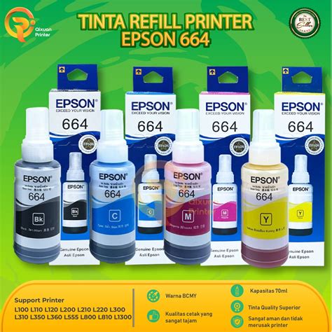 Jual Tinta Epson Isi Ulang Printer L L L L L L