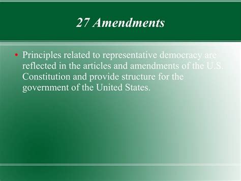 27 Amendments Ppt