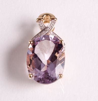 Diamant Amethystanhänger Schmuck Kunst Antiquitäten 05 01 2023