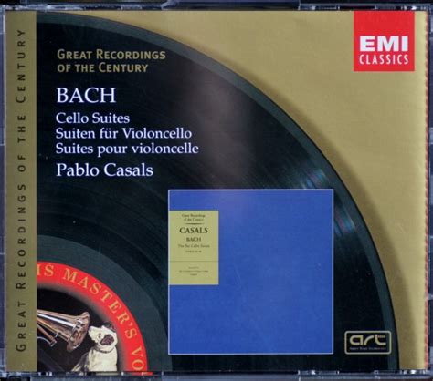 Bach Pablo Casals Cello Suites Suiten Für Violoncello Suites