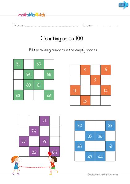 Kindergarten Math Worksheets For Success Learn To Count Up To 100